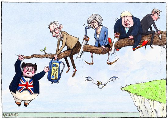 Brexit Cartoon Hard And Soft Political Cartoonist Gary Barker Cartoons