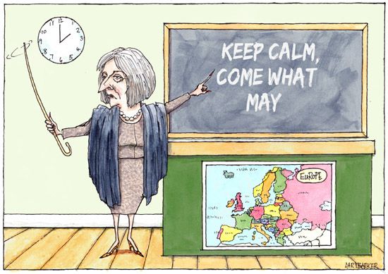 Brexit Theresa May cartoon