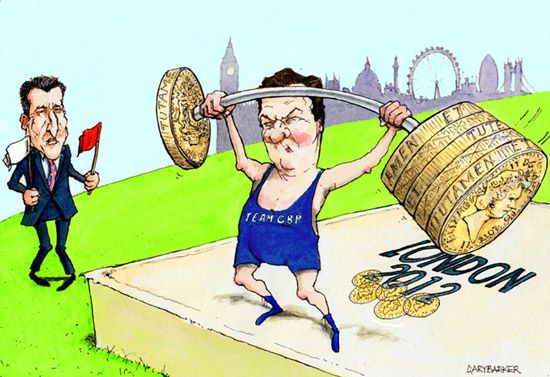 Seb Coe George Osborne cartoon