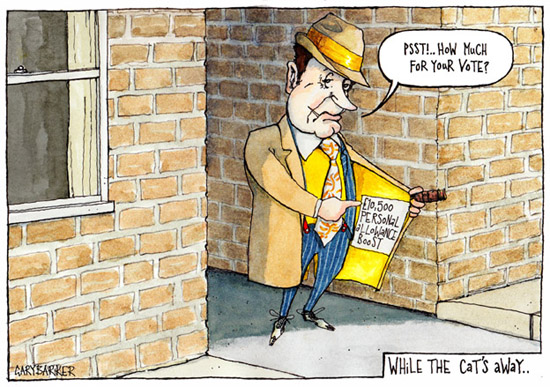 Spiv Nick Clegg cartoon