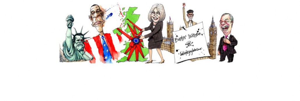 gary barker uk political cartoonist illustrator