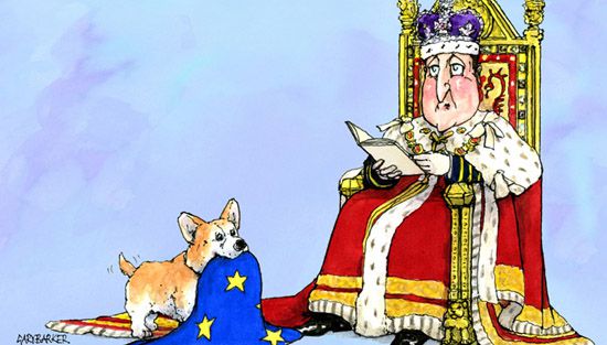 Queen's Speech David Cameron cartoon