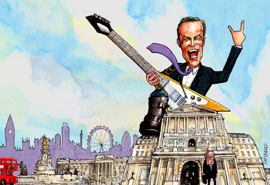 Mark Carney Bank of England illustration