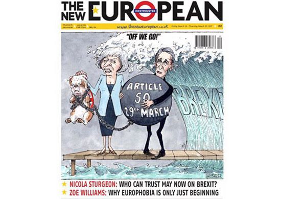 Philip Hammond Theresa May brexit cartoon