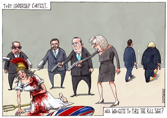 Britannia Theresa May cartoon