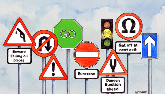 UK road signs illustration